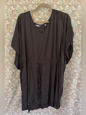 Lands' End Black V-Neck Cover-Up